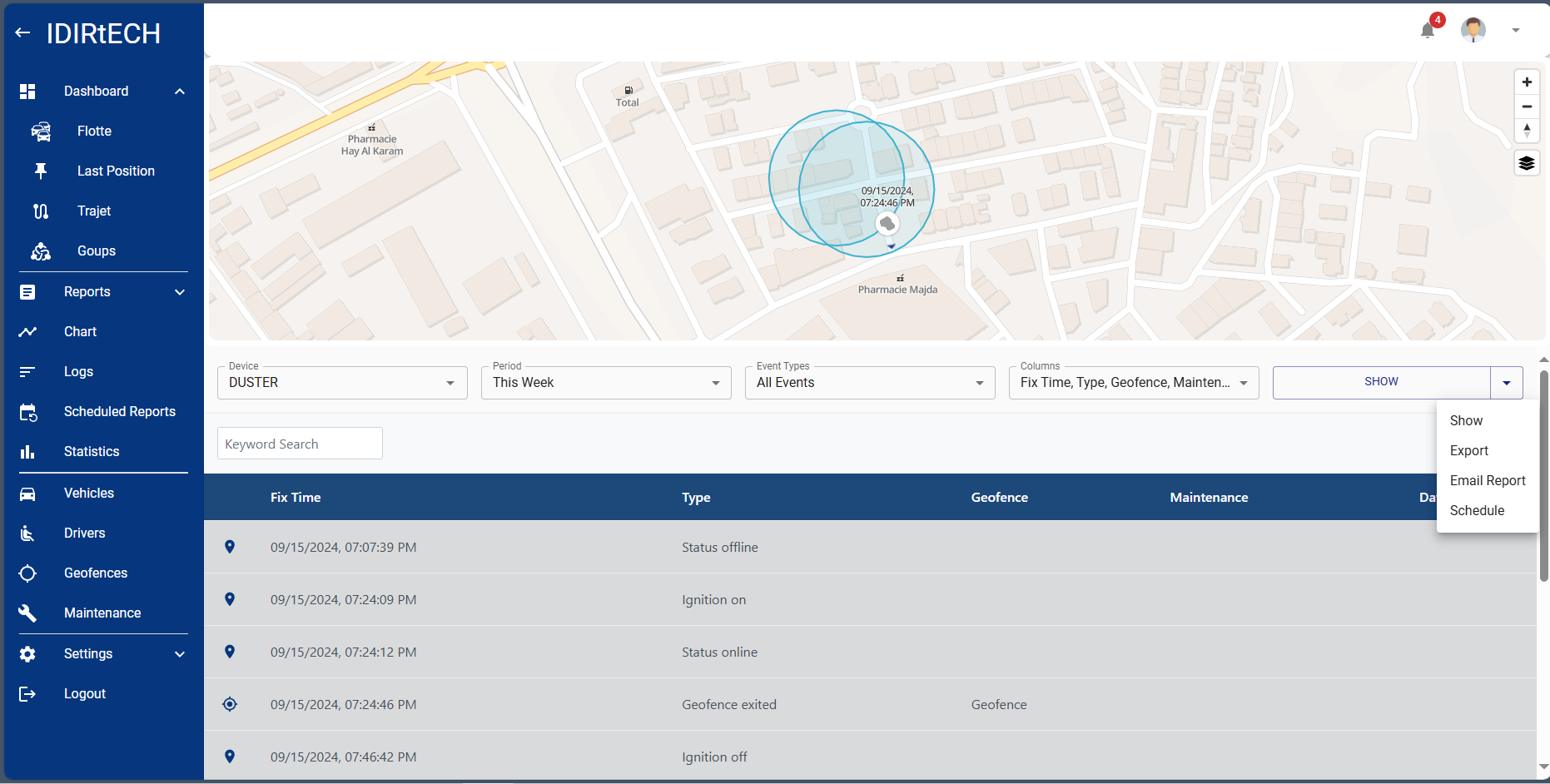 Vehicle Tracking & Fleet Management Screenshot 3